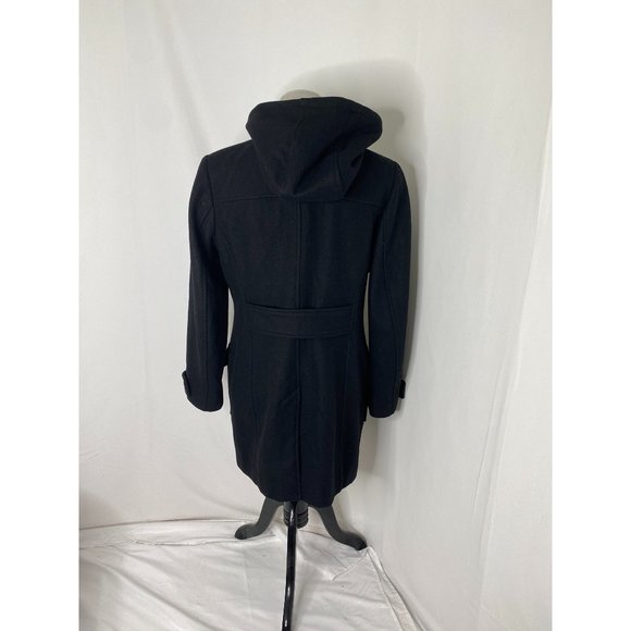 Women’s size 6 (S) Michael Kors Black wool blend full zip heavyweight coat - Picture 4 of 10